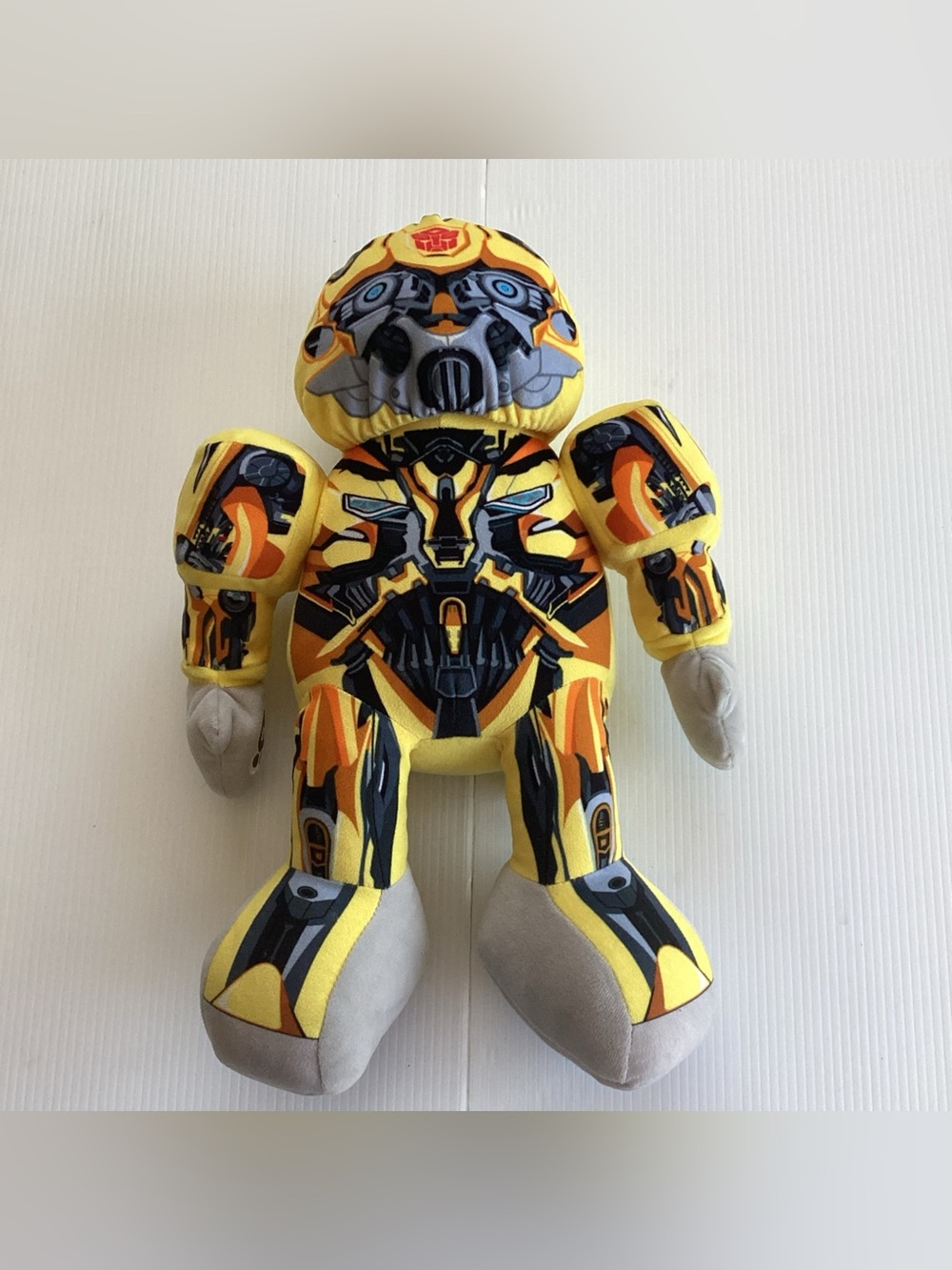 Build A Bear BAB Transformers Bumblebee 17" Plush Movable Arms and Mask 2016 - Picture 2 of 11